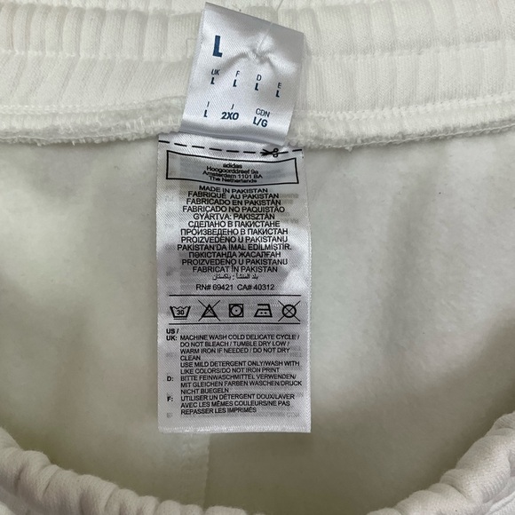 NEW Reebok White Classic Joggers Sweatpants Size L - Picture 11 of 14